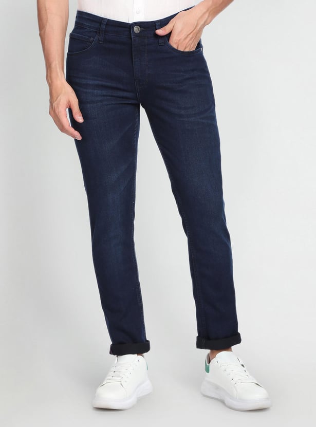 ARROW SPORT Men Dark Washed Justin Jeans (Skinny)
