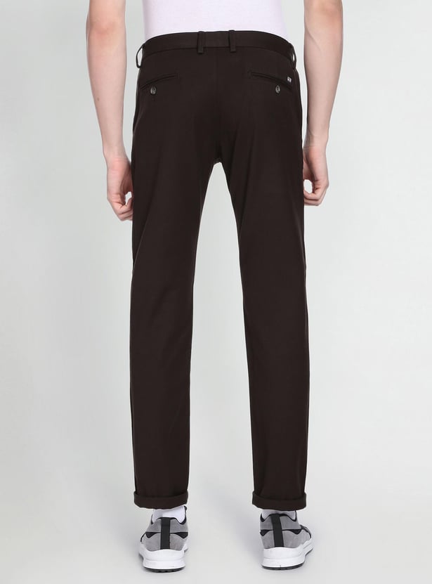 ARROW SPORT Men Solid Slim Fit Casual Trousers