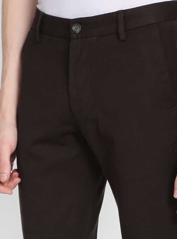 ARROW SPORT Men Solid Slim Fit Casual Trousers