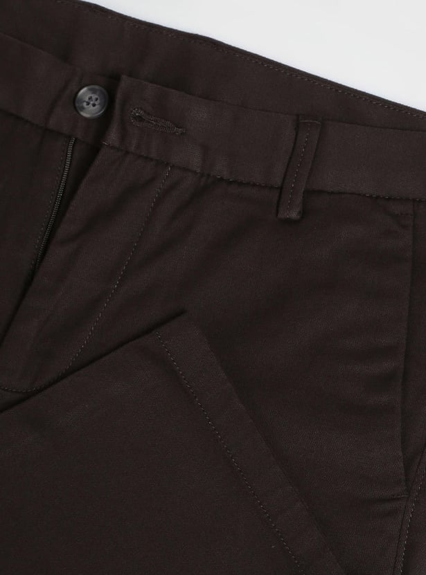 ARROW SPORT Men Solid Slim Fit Casual Trousers
