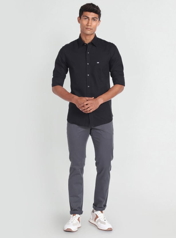 ARROW SPORT Men Solid Slim Fit Casual Shirt