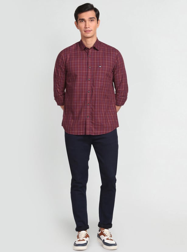 ARROW SPORT Men Checked Slim Fit Casual Shirt