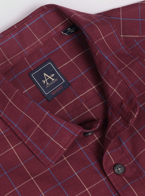 ARROW SPORT Men Checked Slim Fit Casual Shirt