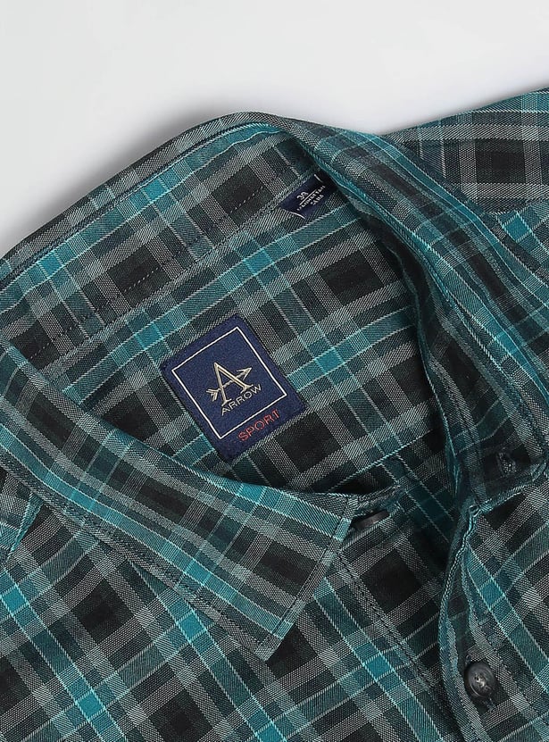 ARROW SPORT Men Checked Slim Fit Casual Shirt