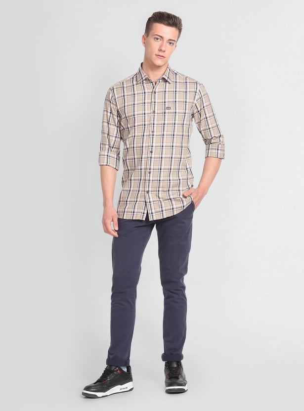 ARROW SPORT Men Checked Manhattan Fit Casual Shirt (Slim)