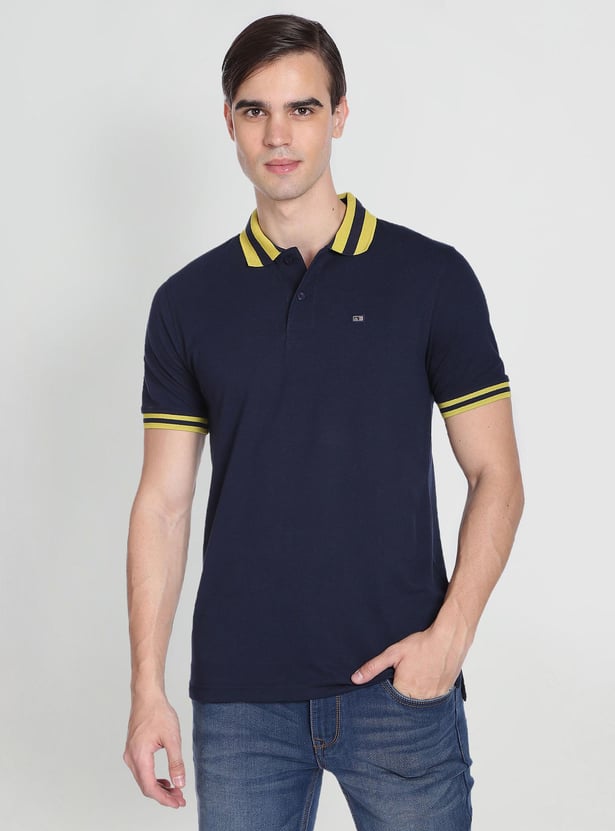 ARROW SPORT Men Striped Collar Polo T-shirt
