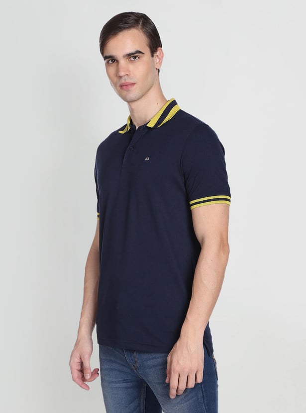 ARROW SPORT Men Striped Collar Polo T-shirt
