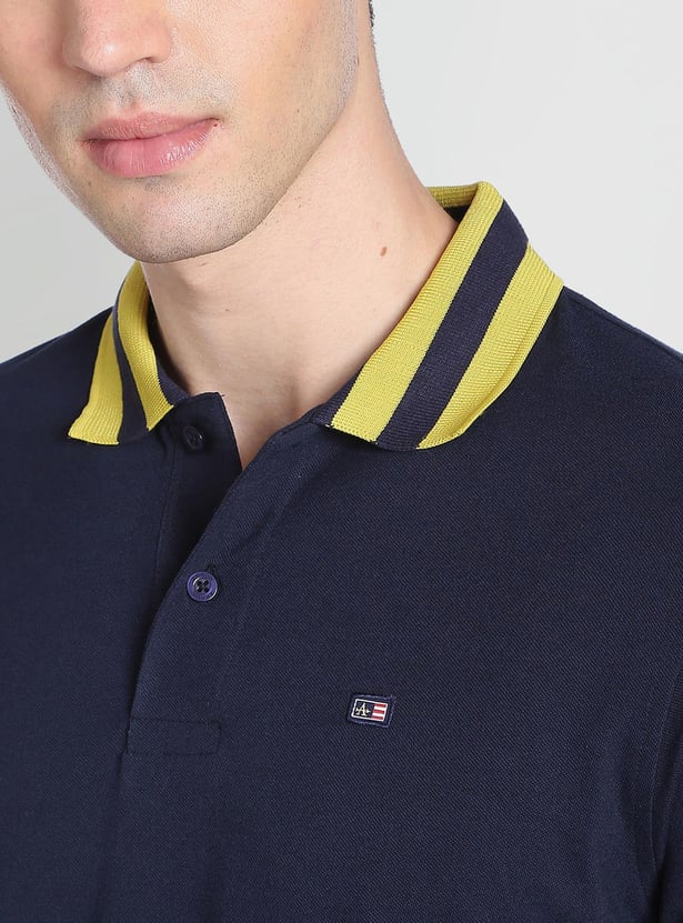 ARROW SPORT Men Striped Collar Polo T-shirt