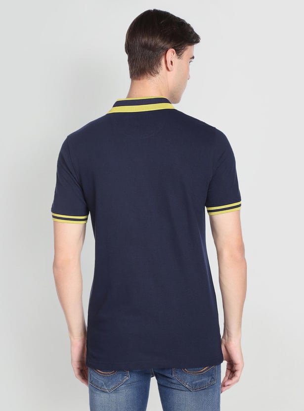ARROW SPORT Men Striped Collar Polo T-shirt