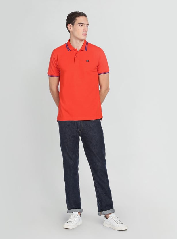 ARROW SPORT Men Solid Regular Fit Polo T-shirt