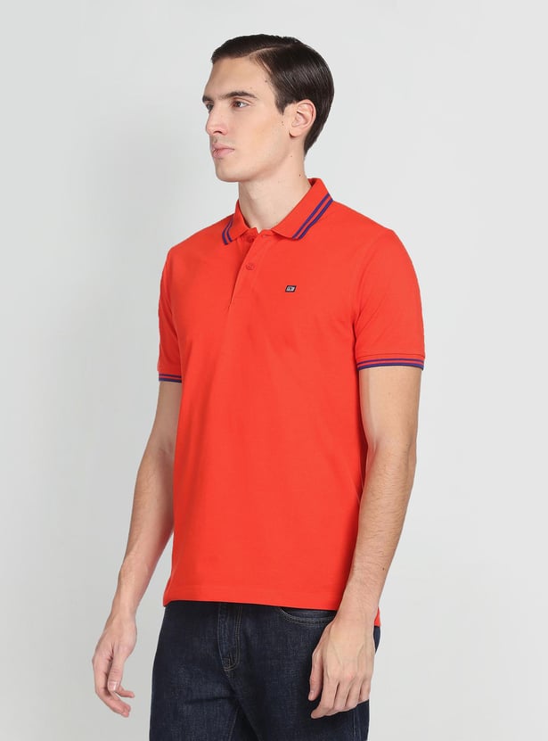 ARROW SPORT Men Solid Regular Fit Polo T-shirt