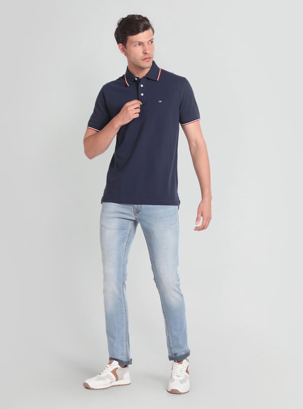 ARROW SPORT Men Solid Regular Fit Polo T-shirt