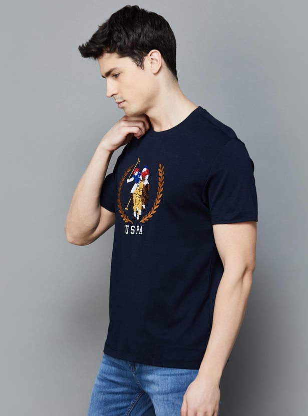 U.S. POLO ASSN. Men Embroidered Regular Fit T-shirt