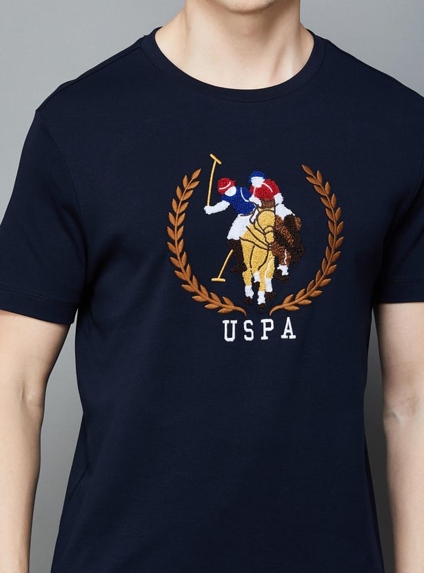 U.S. POLO ASSN. Men Embroidered Regular Fit T-shirt