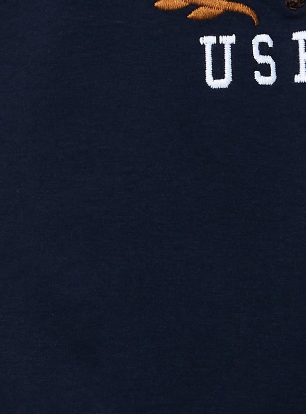 U.S. POLO ASSN. Men Embroidered Regular Fit T-shirt