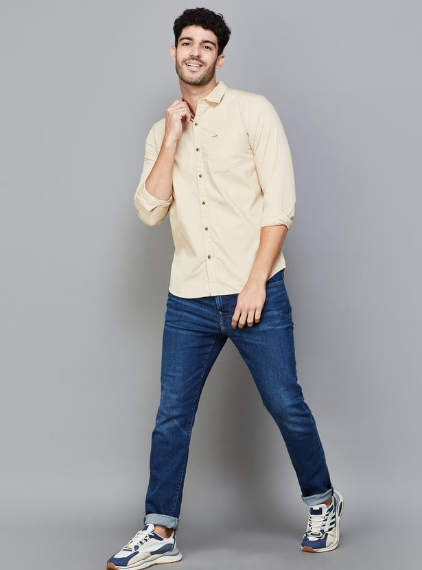 WRANGLER Men Solid Regular Fit Casual Shirt