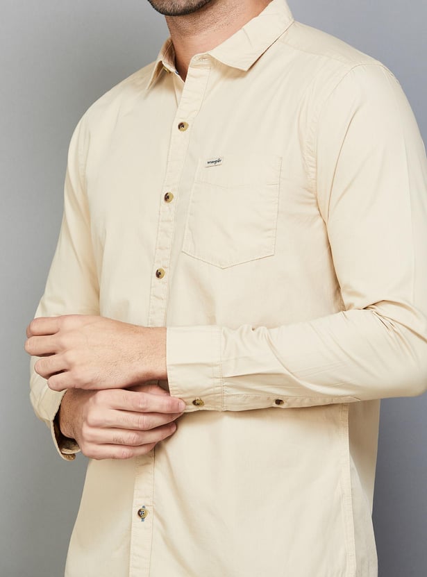 WRANGLER Men Solid Regular Fit Casual Shirt
