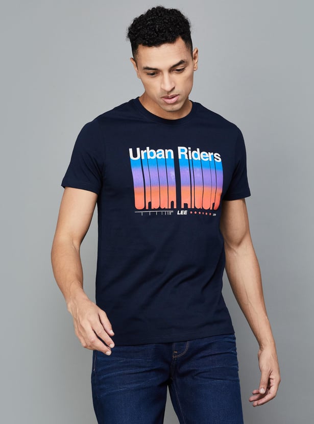 LEE Men Printed Slim Fit T-shirt