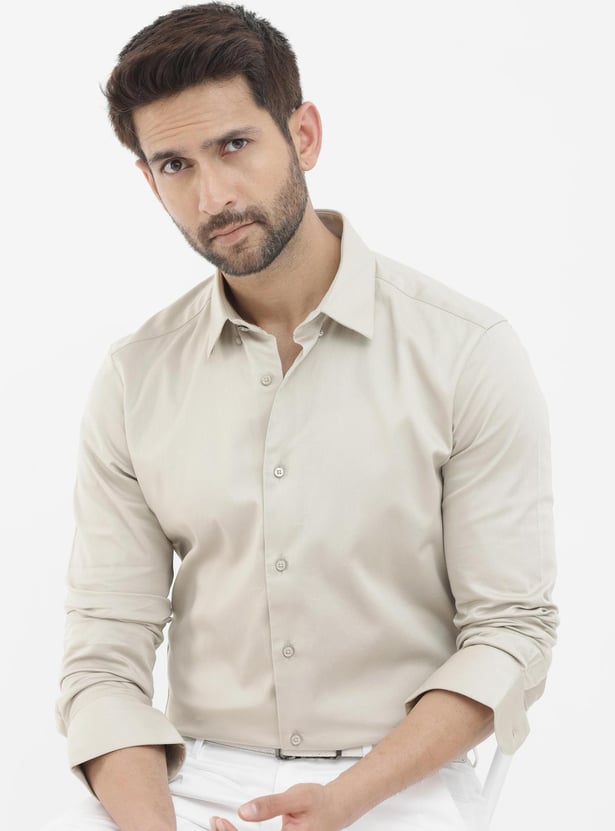 RARE RABBIT Men Solid Regular Fit Shirt