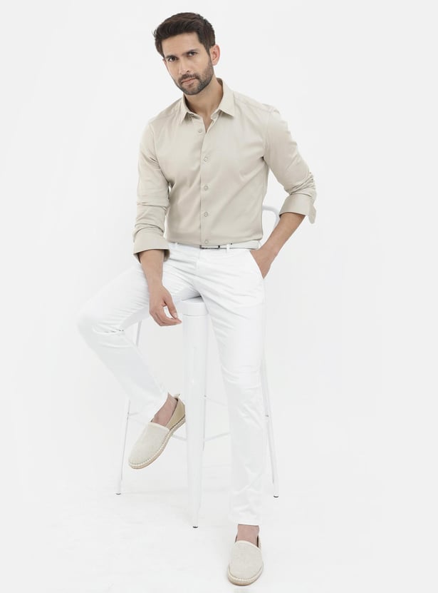 RARE RABBIT Men Solid Regular Fit Shirt