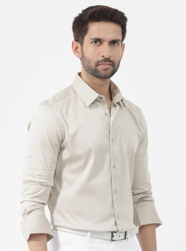 RARE RABBIT Men Solid Regular Fit Shirt