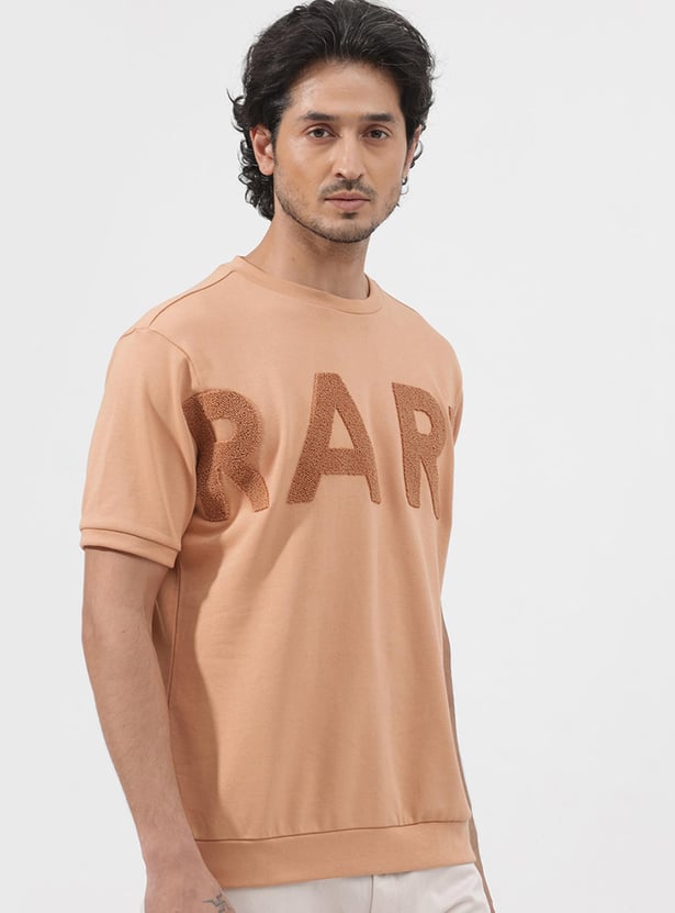 RARE RABBIT Men Applique Regular Fit T-shirt