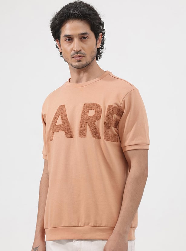 RARE RABBIT Men Applique Regular Fit T-shirt
