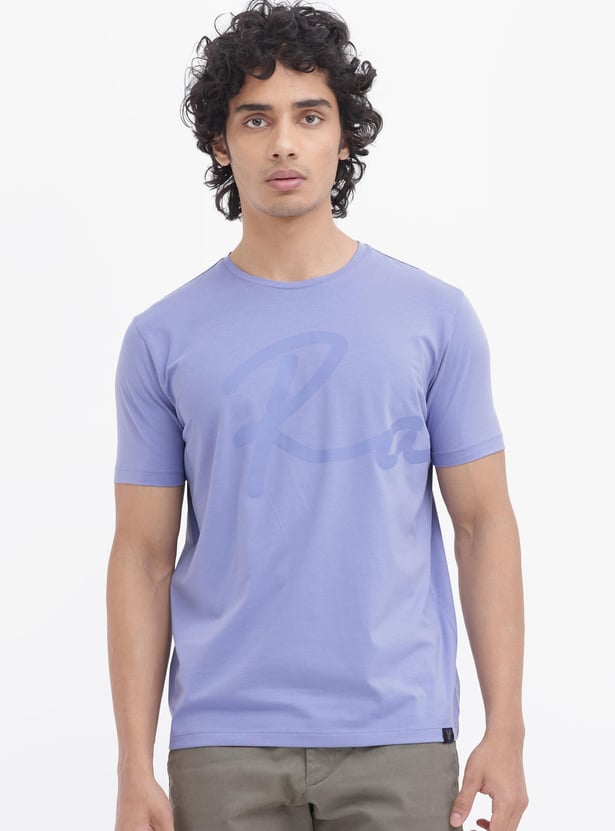 RARE RABBIT Men Logo Print T-shirt