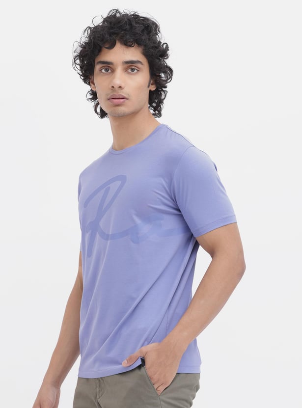 RARE RABBIT Men Logo Print T-shirt