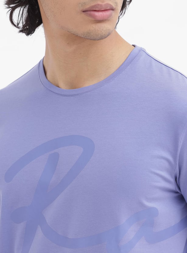 RARE RABBIT Men Logo Print T-shirt