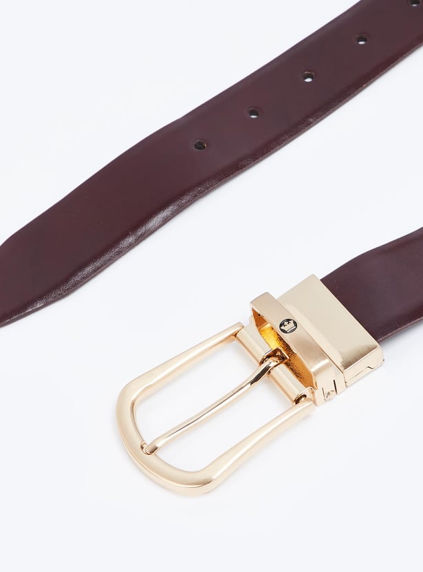 LOUIS PHILIPPE Men Solid Leather Casual Belt