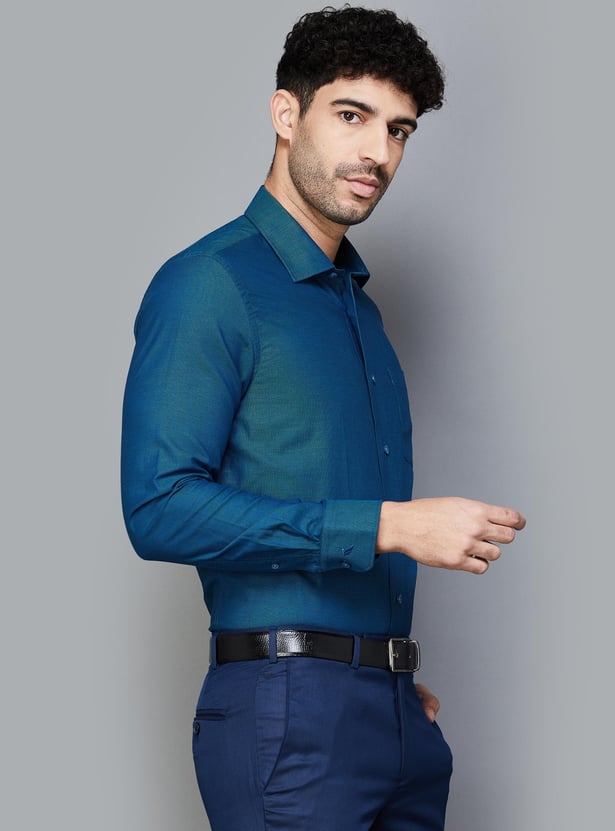 BLACKBERRYS Men Solid Slim Fit Formal Shirt