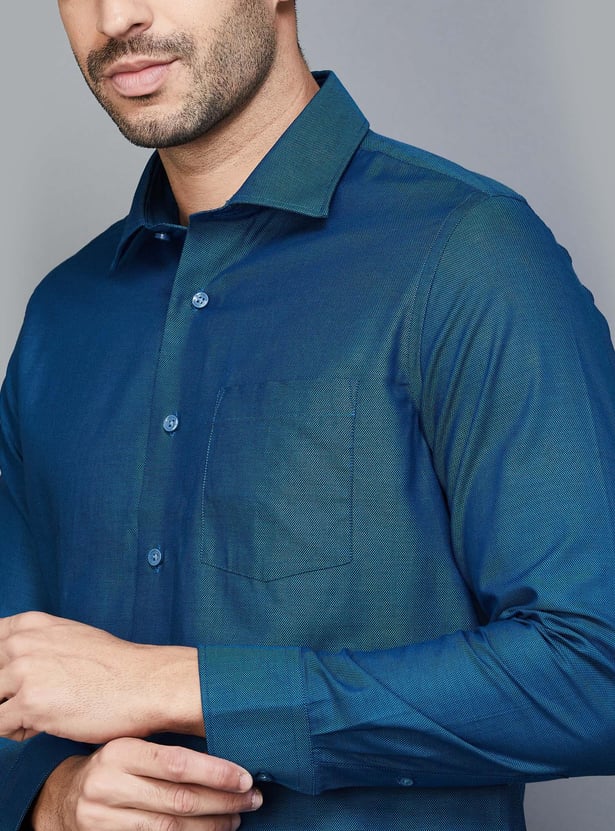 BLACKBERRYS Men Solid Slim Fit Formal Shirt