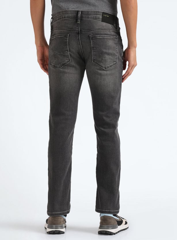 FLYING MACHINE Men Stonewashed Michael Jeans (Slim Tapered)