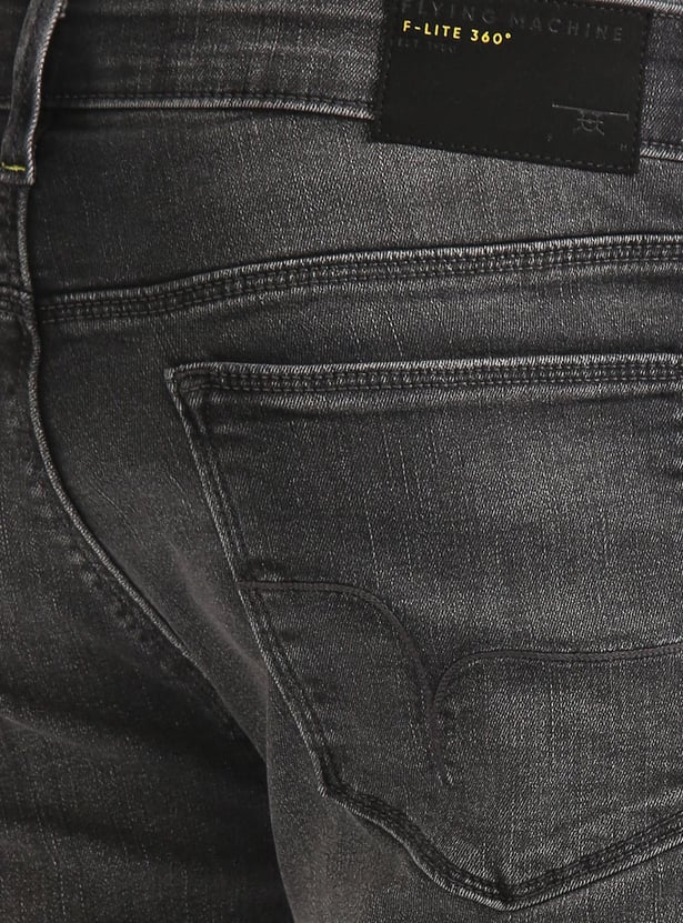 FLYING MACHINE Men Stonewashed Michael Jeans (Slim Tapered)