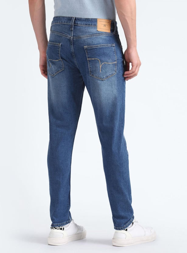 FLYING MACHINE Men Stonewashed Slim Tapered Fit Jeans