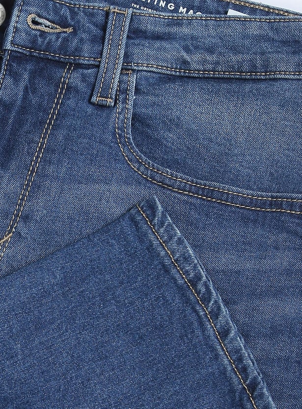 FLYING MACHINE Men Stonewashed Slim Tapered Fit Jeans