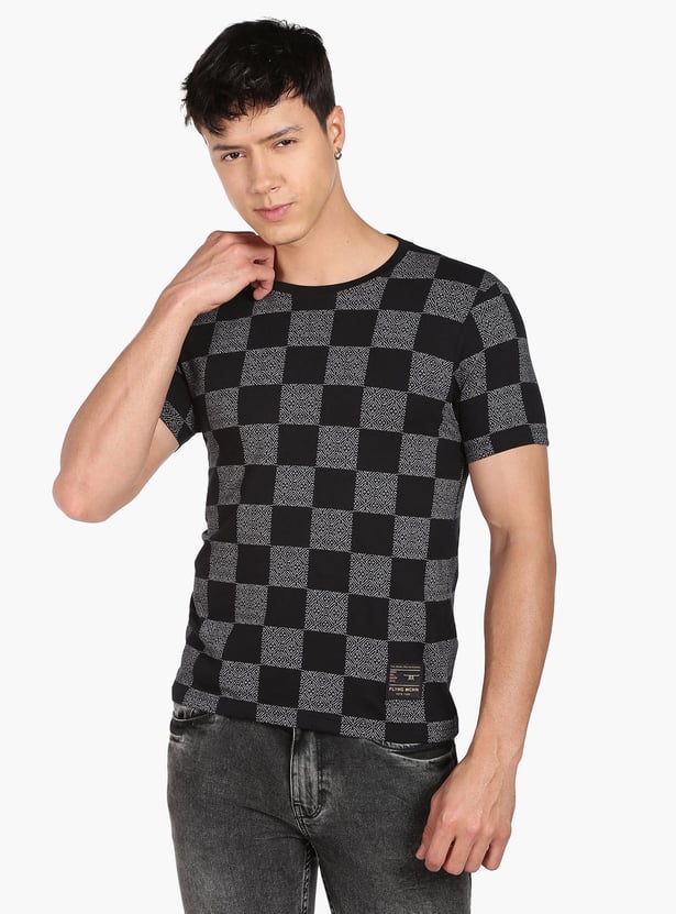 FLYING MACHINE SPORT Men Printed Slim Fit T-shirt
