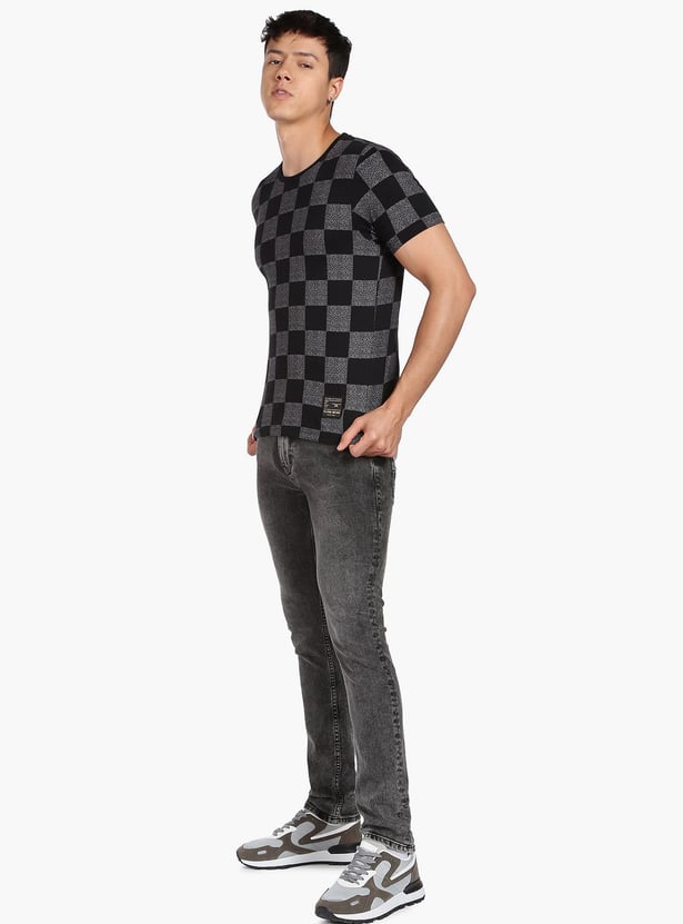 FLYING MACHINE SPORT Men Printed Slim Fit T-shirt