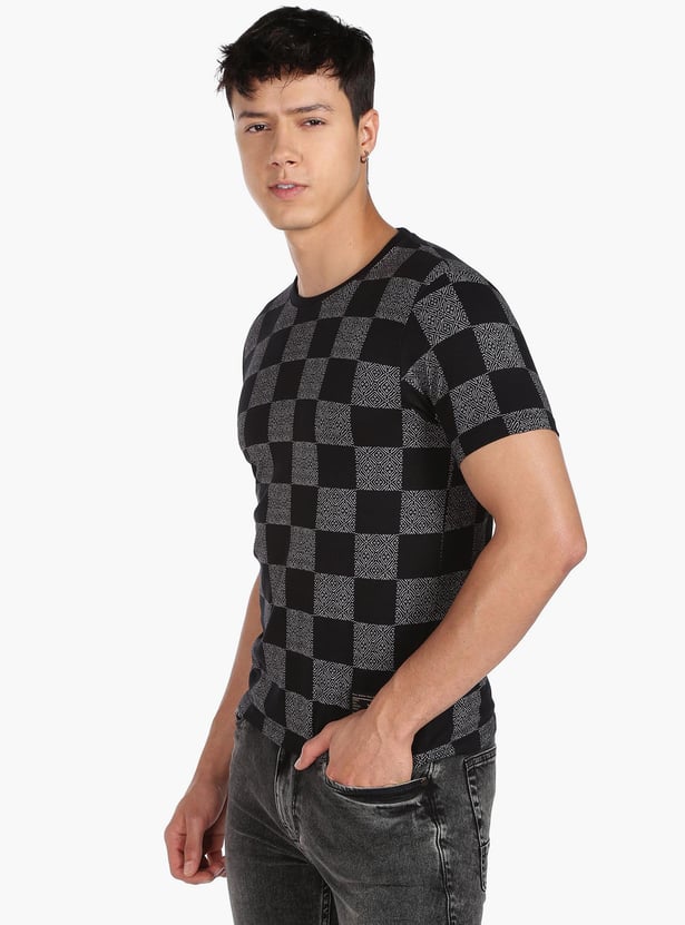 FLYING MACHINE SPORT Men Printed Slim Fit T-shirt