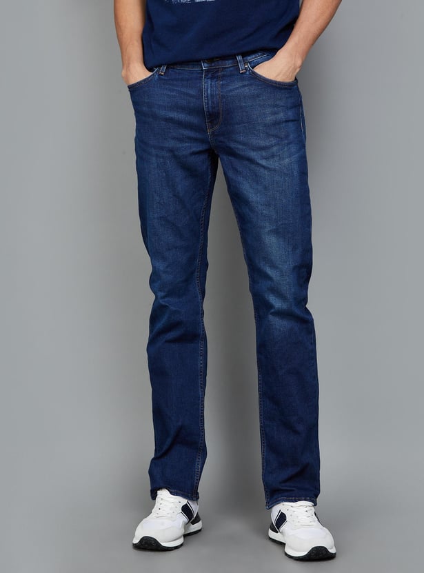 LEE Men Washed Regular Tapered Jeans