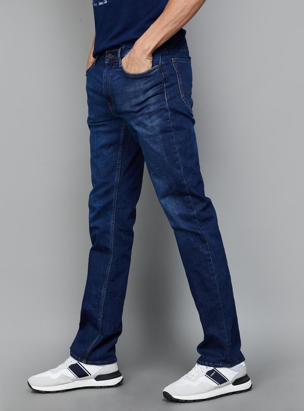 LEE Men Washed Regular Tapered Jeans