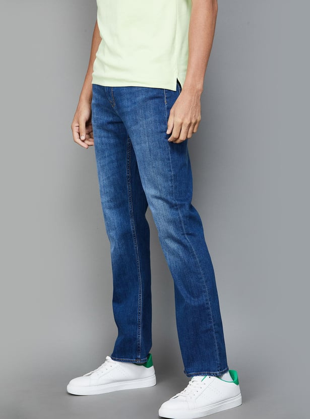 LEE Men Mid-Wash Bootcut Jeans