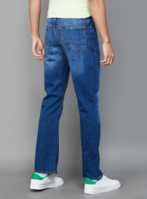 LEE Men Mid-Wash Bootcut Jeans