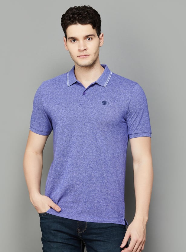 WRANGLER Men Solid Regular Fit Polo T-shirt