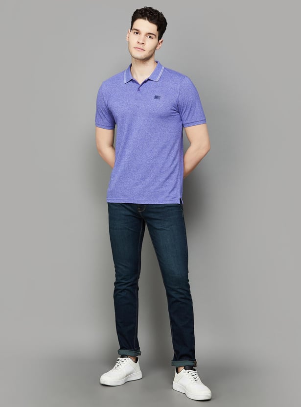 WRANGLER Men Solid Regular Fit Polo T-shirt