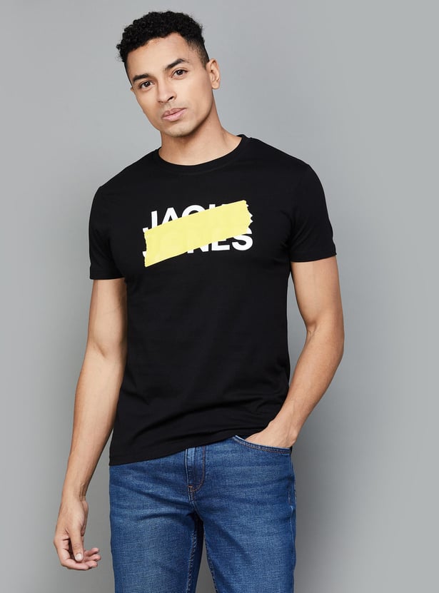 JACK & JONES Men Printed Regular Fit T-shirt
