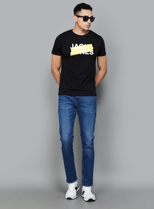 JACK & JONES Men Printed Regular Fit T-shirt