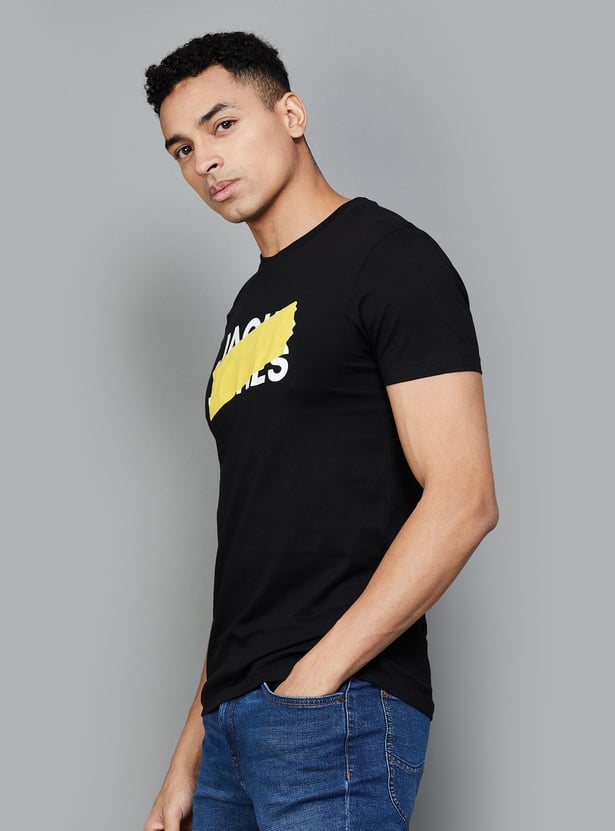 JACK & JONES Men Printed Regular Fit T-shirt