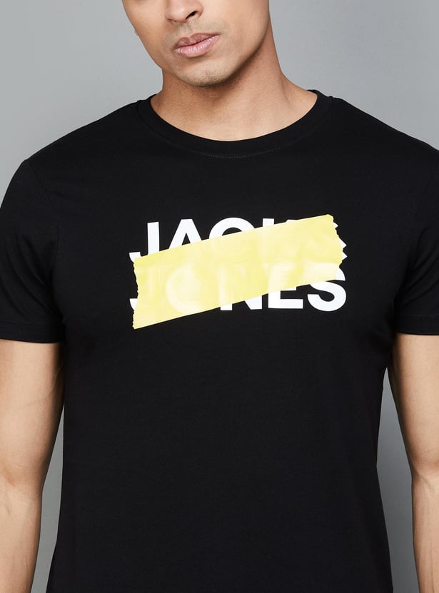 JACK & JONES Men Printed Regular Fit T-shirt